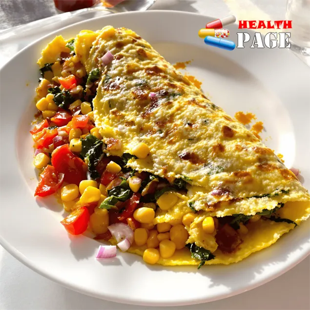 Rainbow omelette