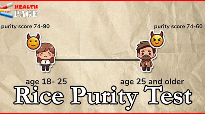 Rice Purity Test