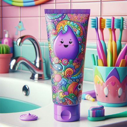 purple toothpaste