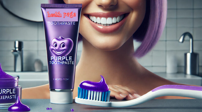 purple toothpaste