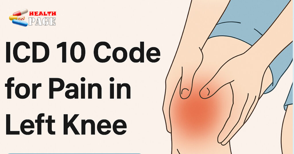 icd 10 code for pain in left knee