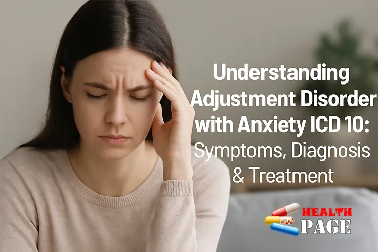 adjustment disorder with anxiety icd 10​