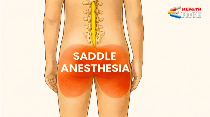 saddle anesthesia