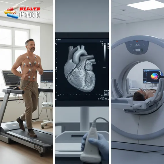the three main types of cardiac stress tests used to assess heart health