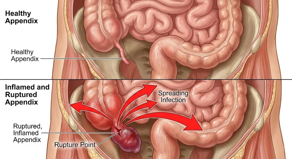 how long can you live after your appendix bursts