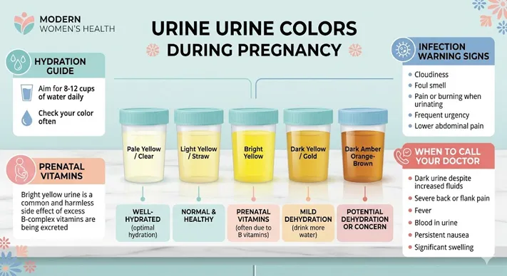 early pregnancy urine color