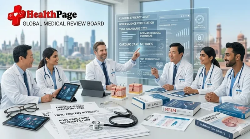The official HealthPage Medical Review Board, featuring all six board-certified medical experts and practicing physicians collaboratively auditing content, research papers, and clinical data for global accuracy and YMYL compliance.