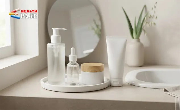 Minimal skincare steps for sensitive skin with gentle cleanser serum moisturizer and mineral sunscreen