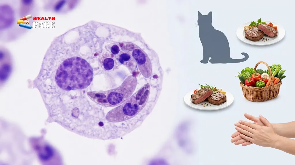 Toxoplasma gondii parasite with visual references to infection transmission and prevention